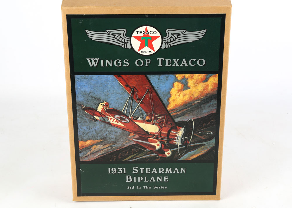 ERTL "Wings of Texaco" Die-Cast Model Plane Coin Bank Series #1-5
