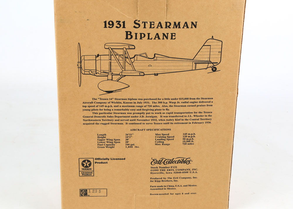 ERTL "Wings of Texaco" Die-Cast Model Plane Coin Bank Series #1-5