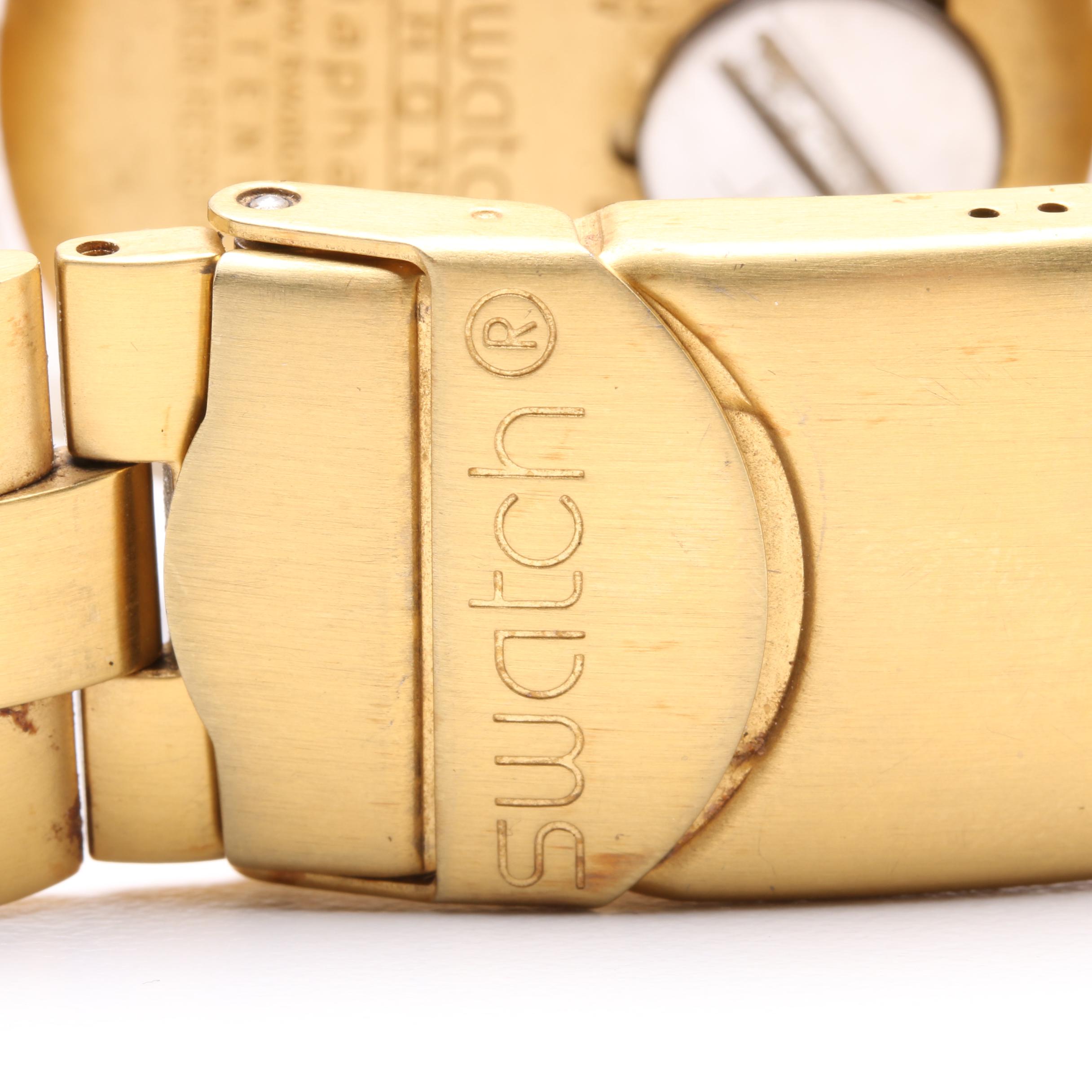 Swatch Glass Crystal Chronograph Watch