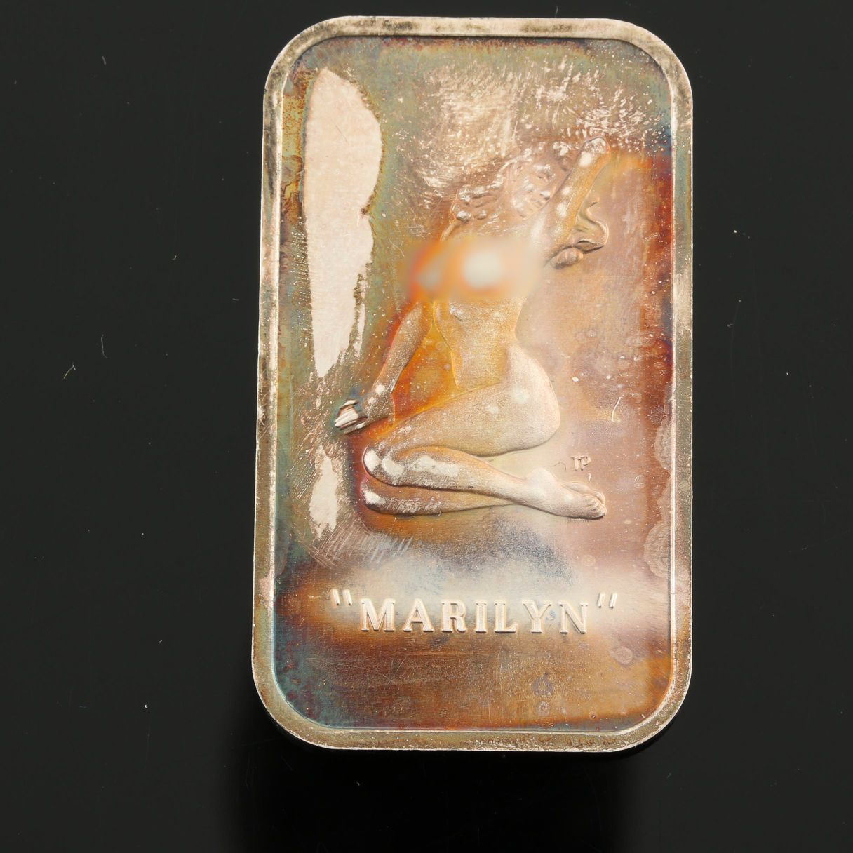 Marilyn Monroe Silver Ingot and Two Novelty Silver Coins
