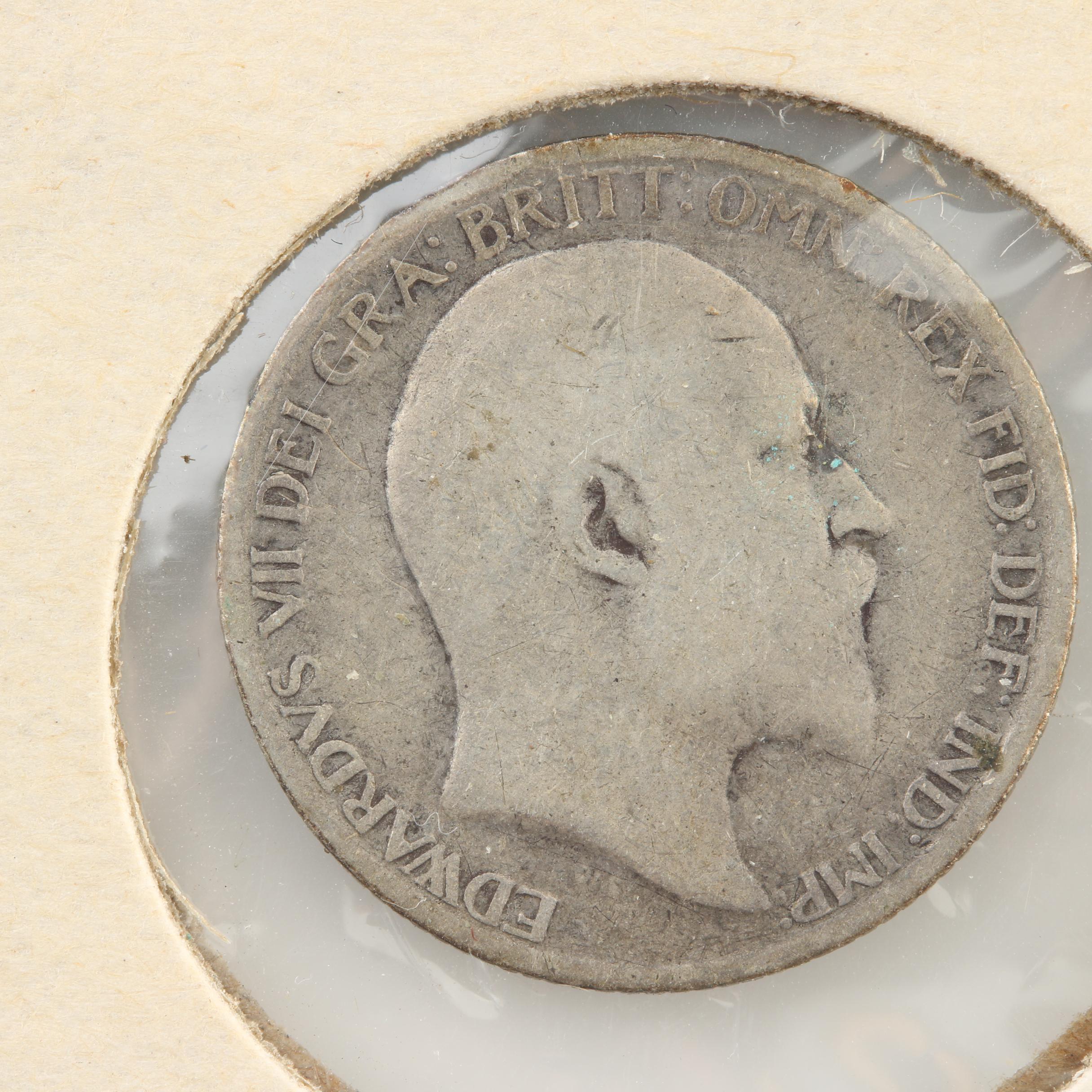 Six Antique to Vintage Great Britain Silver Six Pence Coins