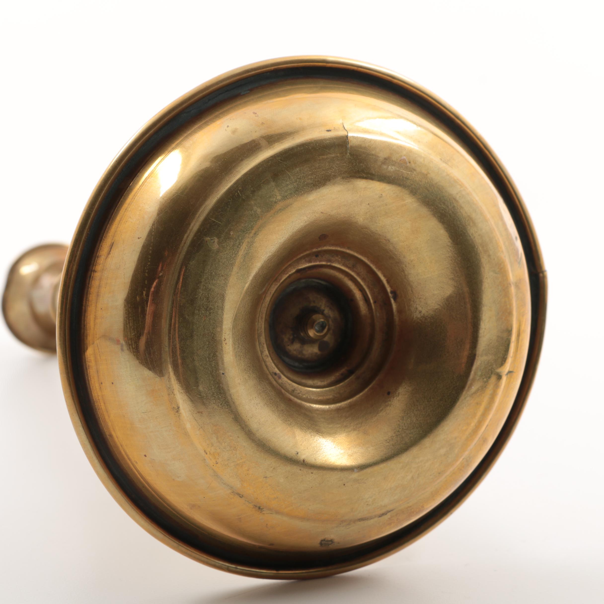 Antique Brass Candlestick Holder