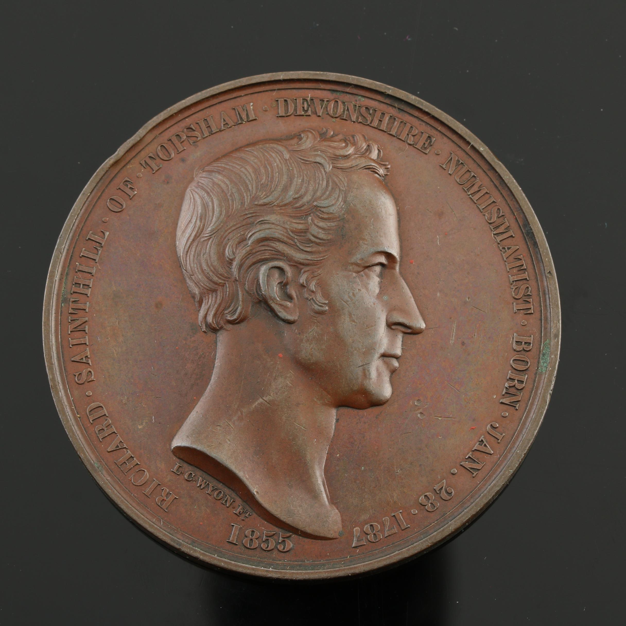 1855 Commemorative Richard Sainthill Numismatist Copper Medal
