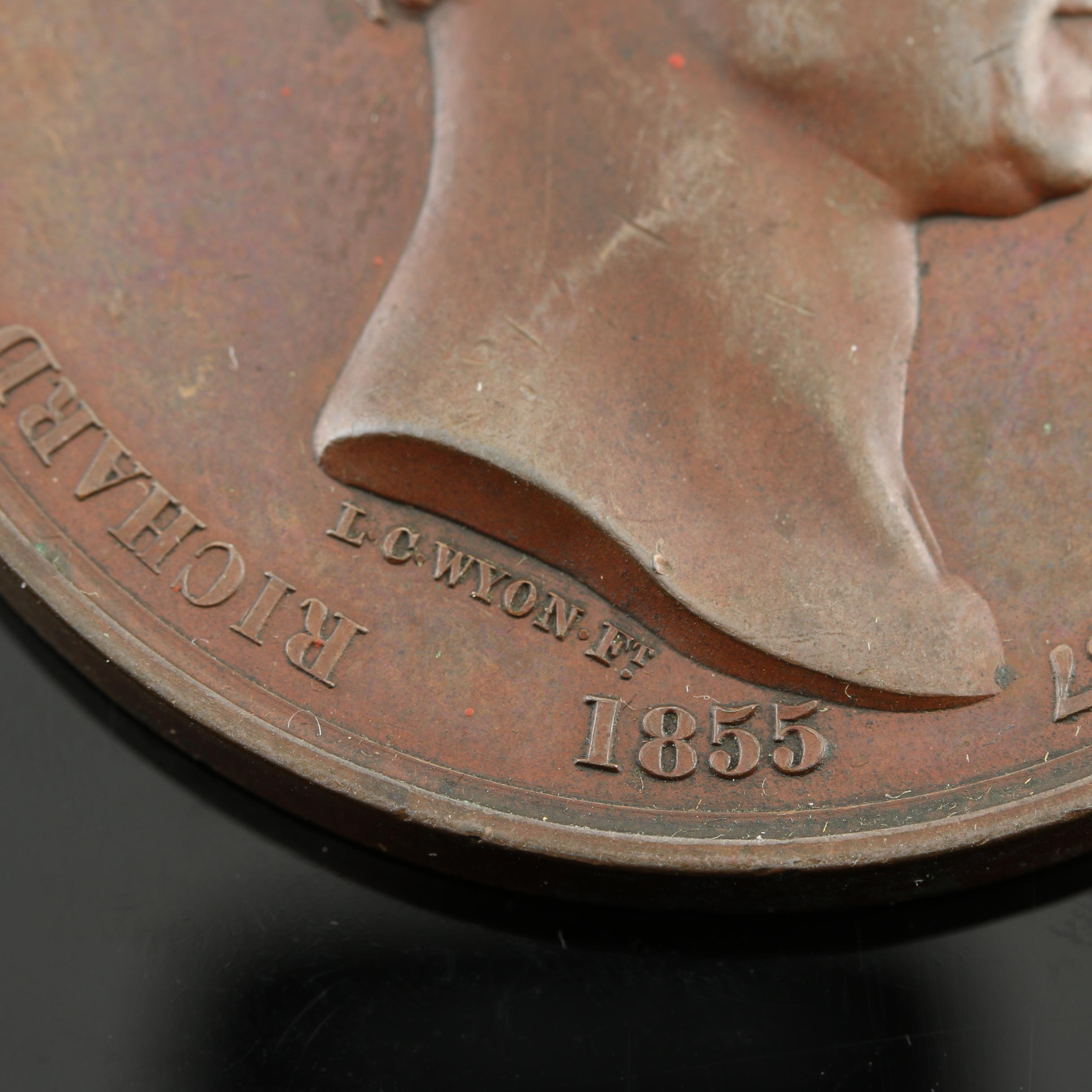 1855 Commemorative Richard Sainthill Numismatist Copper Medal