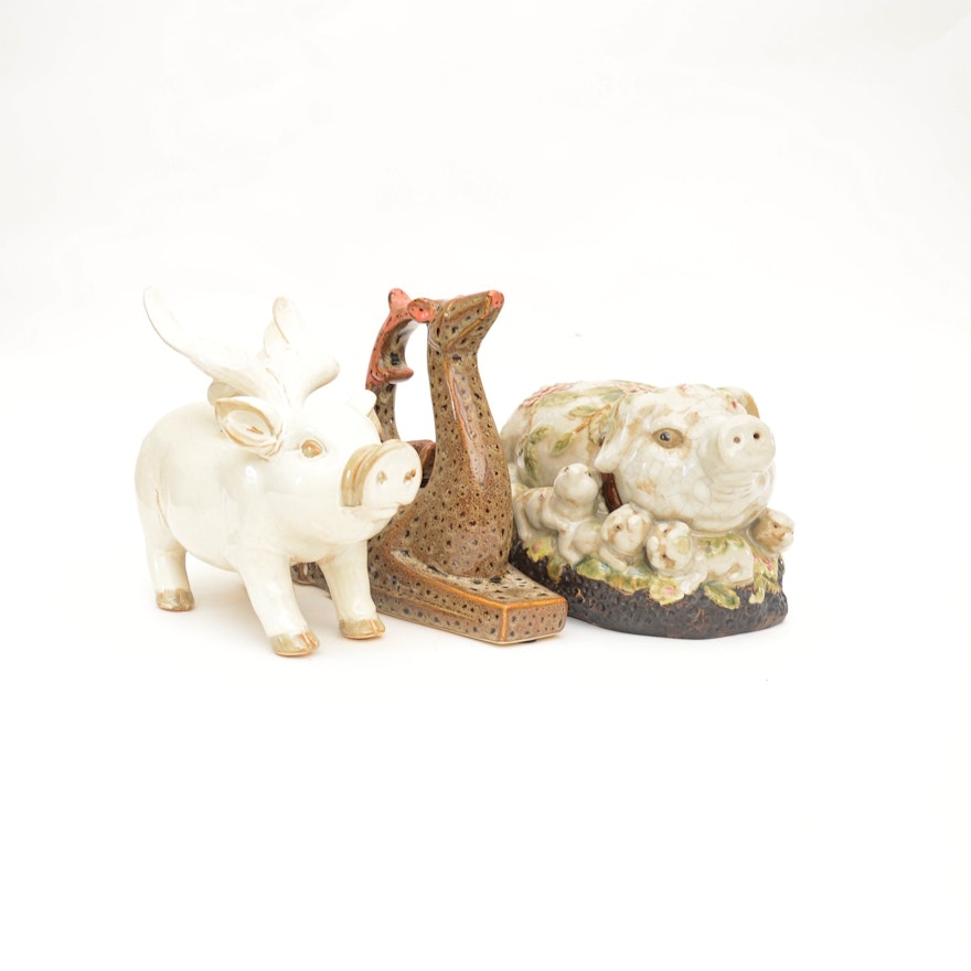 Collection of Porcelain Animal Figurines