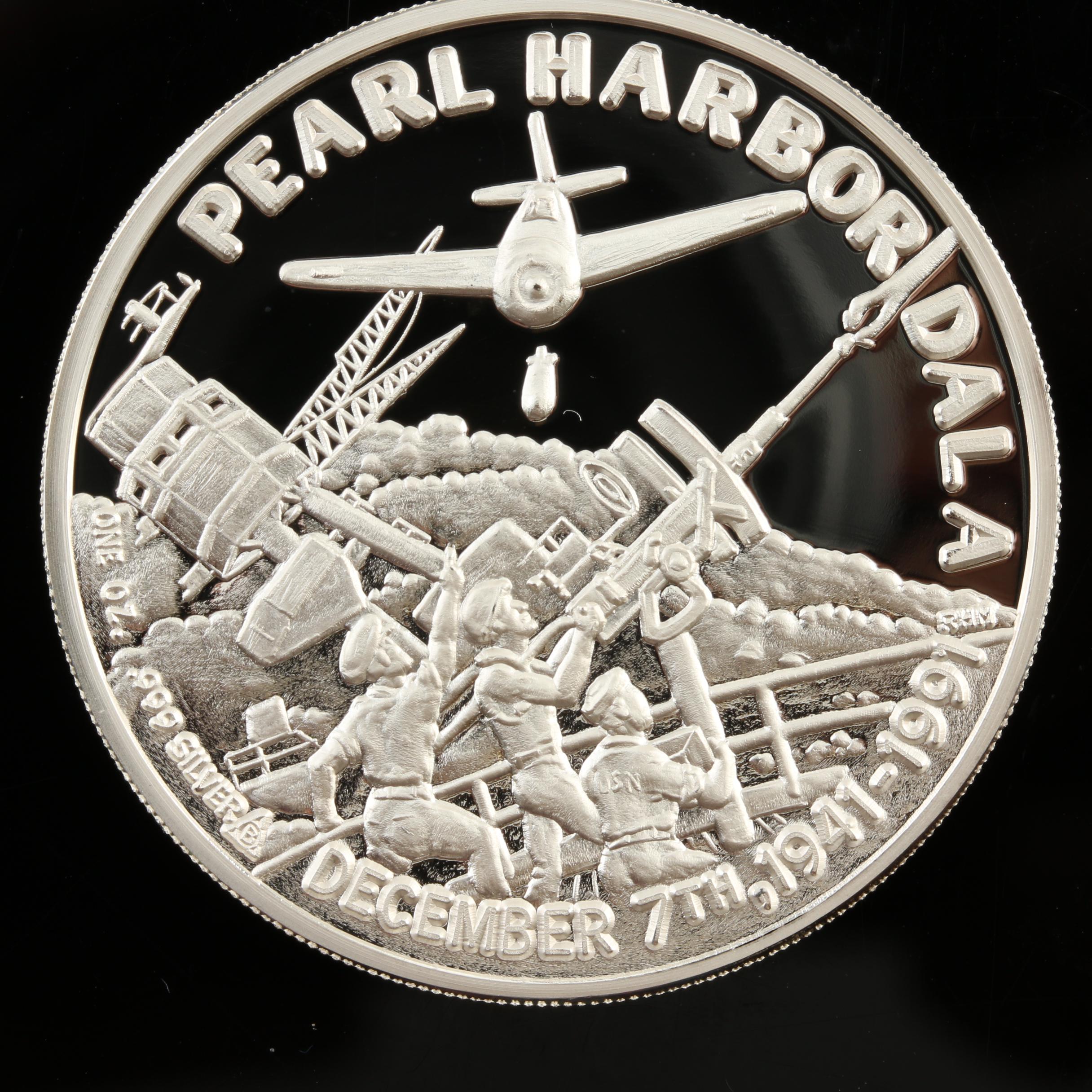 1991 Princess Kaiulani Hawaiian Dala Pearl Harbor Commemorative Coin
