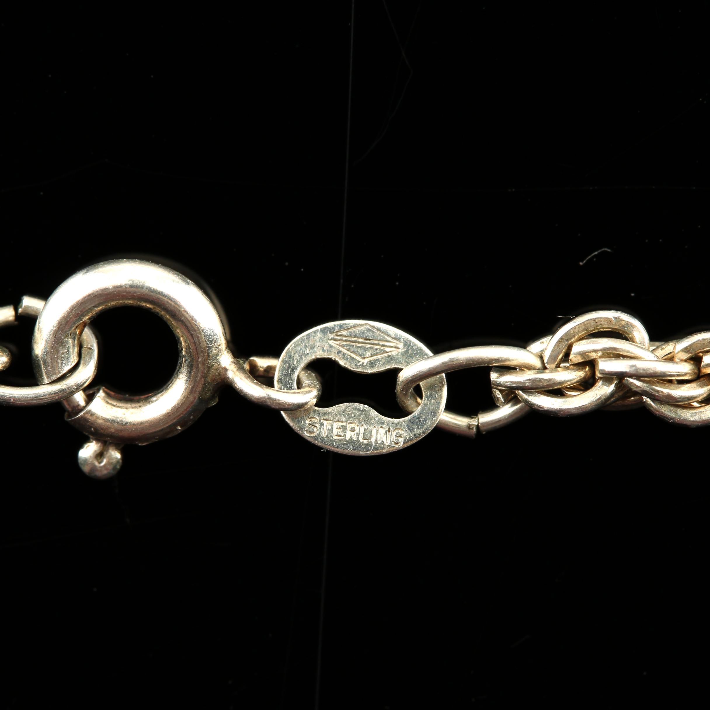 1987 Tenth Pan-Am Games Commemorative Silver Medal With Sterling Silver Necklace