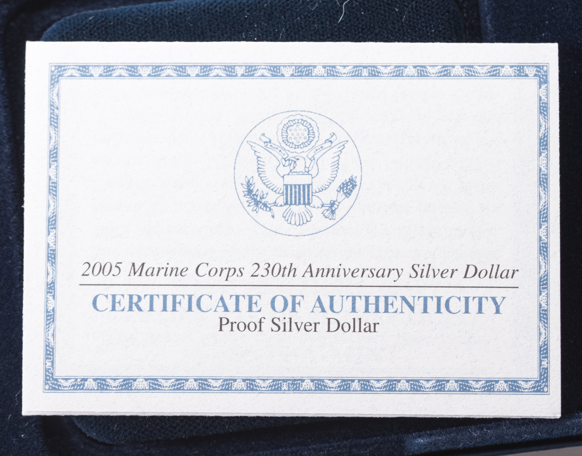 Marine Corps 230th Anniversary Silver Dollar