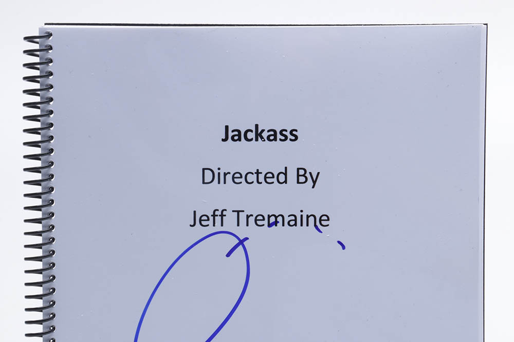 Steve-O Autographed "Jackass" Script - JSA COA
