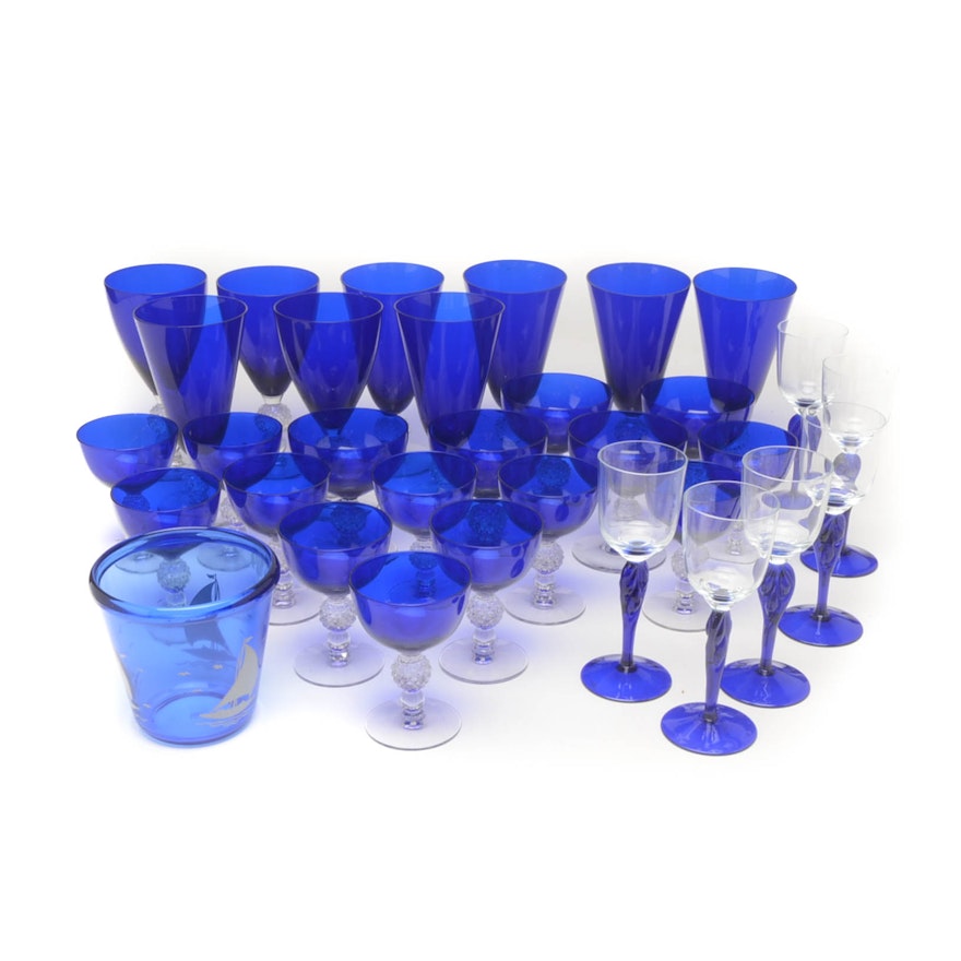 Cobalt Blue Glassware