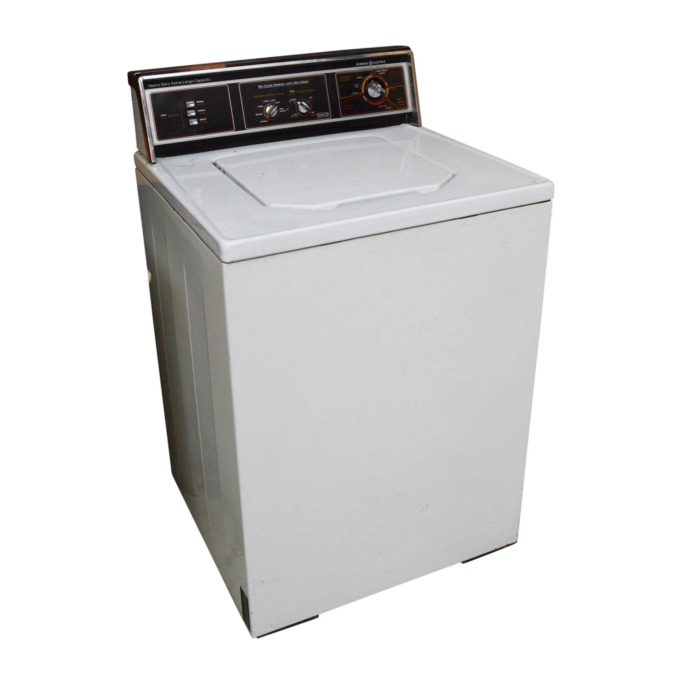 GE Electric 6-Cycle Clothes Washing Machine with Mini Wash