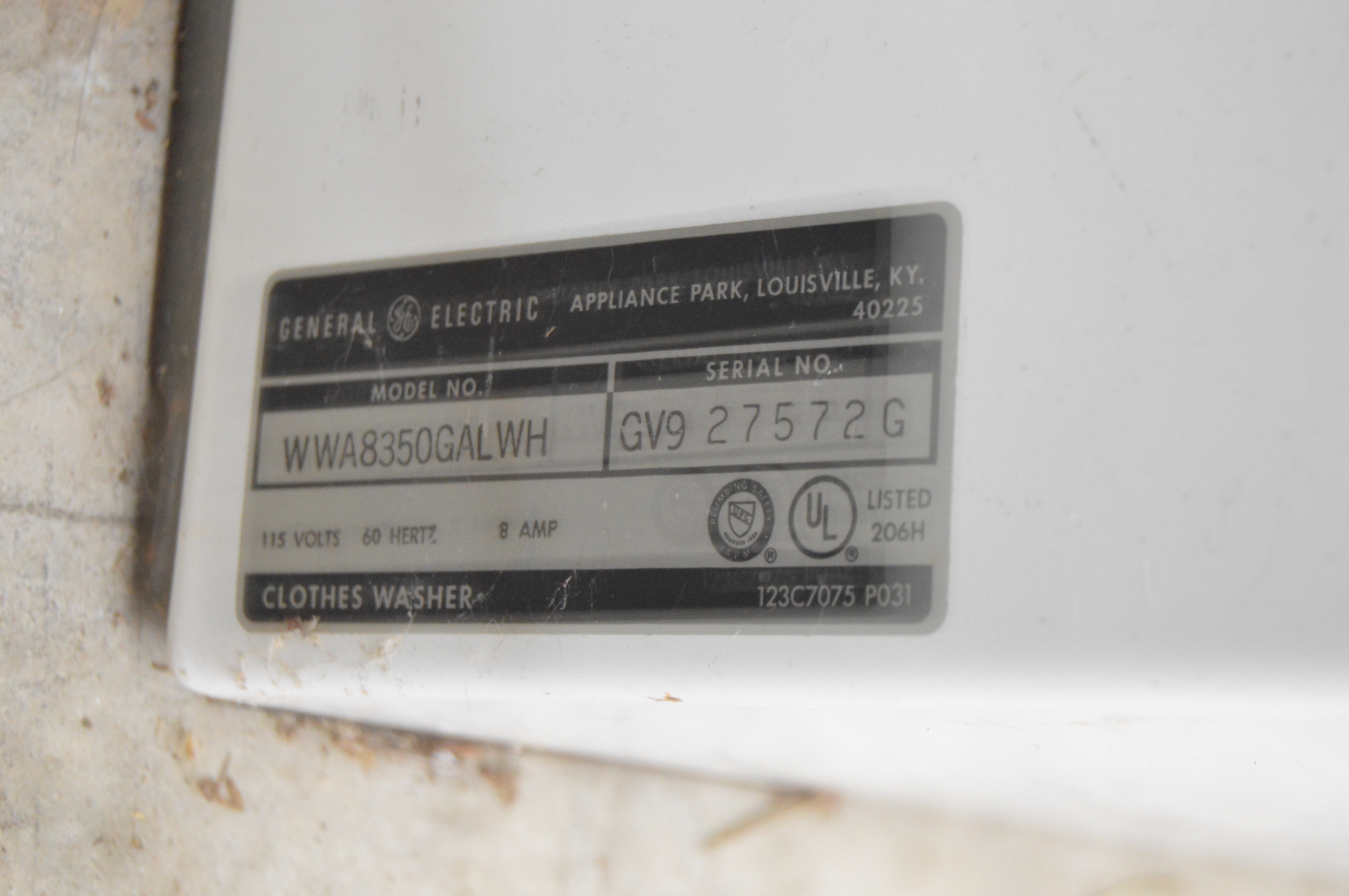 GE Electric 6-Cycle Clothes Washing Machine with Mini Wash