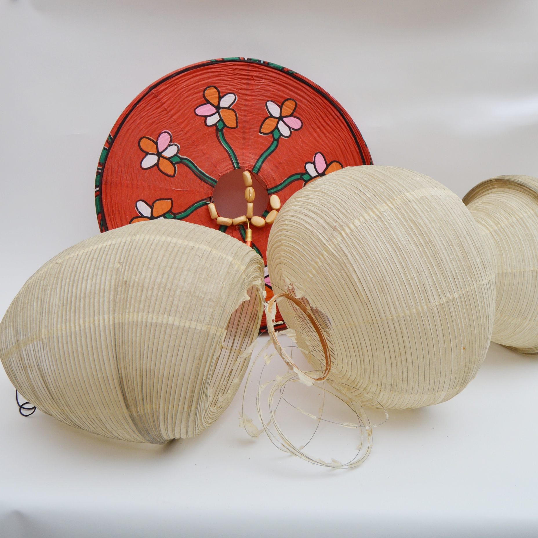 Vintage Chinese Hanging Paper Lanterns