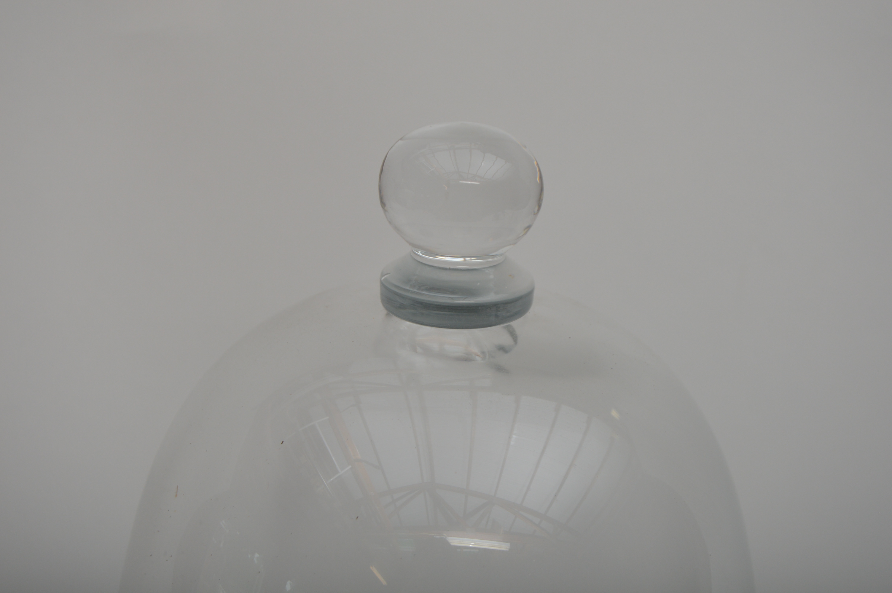 Glass Display Domes and a Cloche, Two with Wood Bases