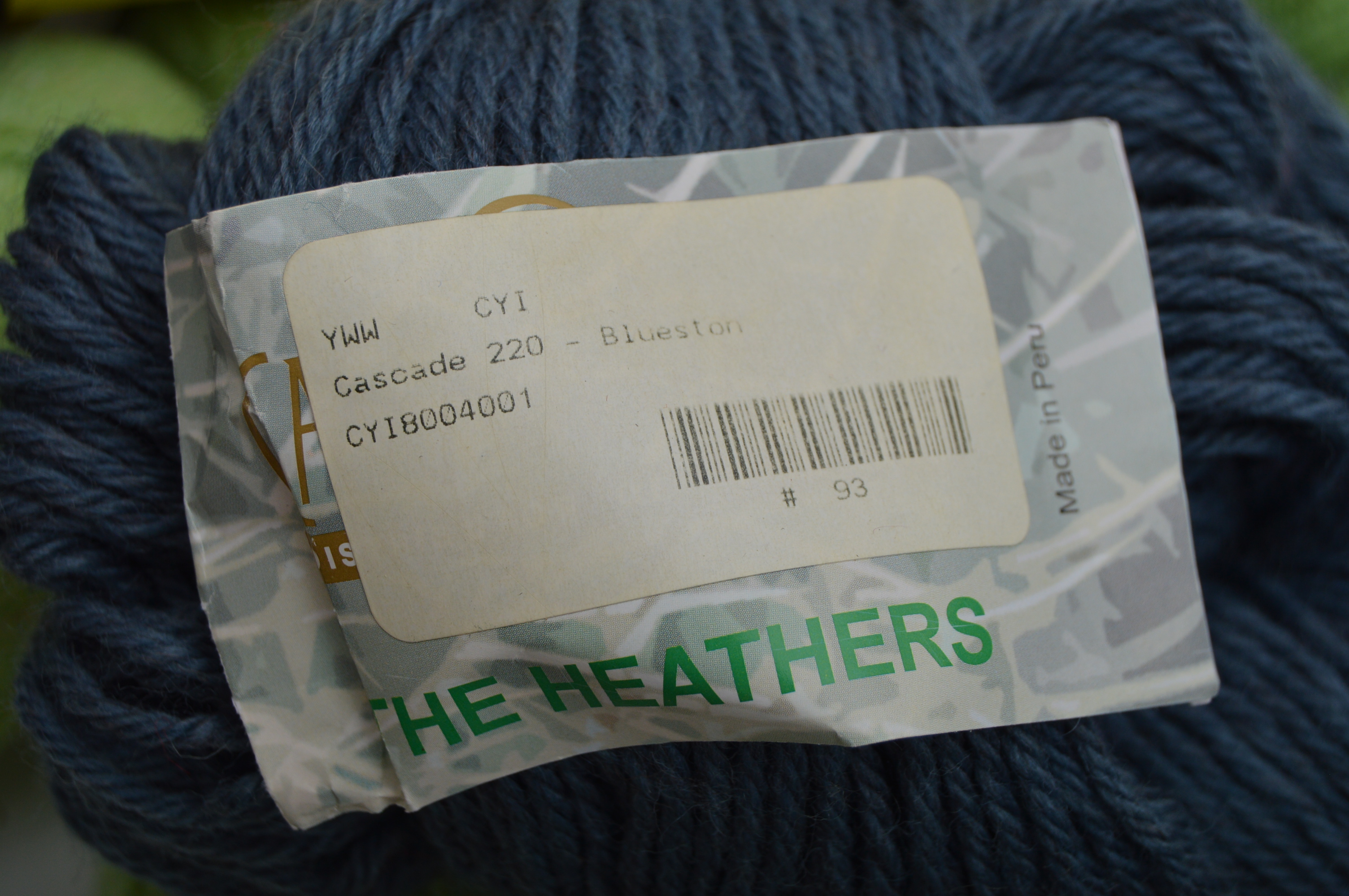 Acrylic and Wool Knitting Yarn in Greens and Blues