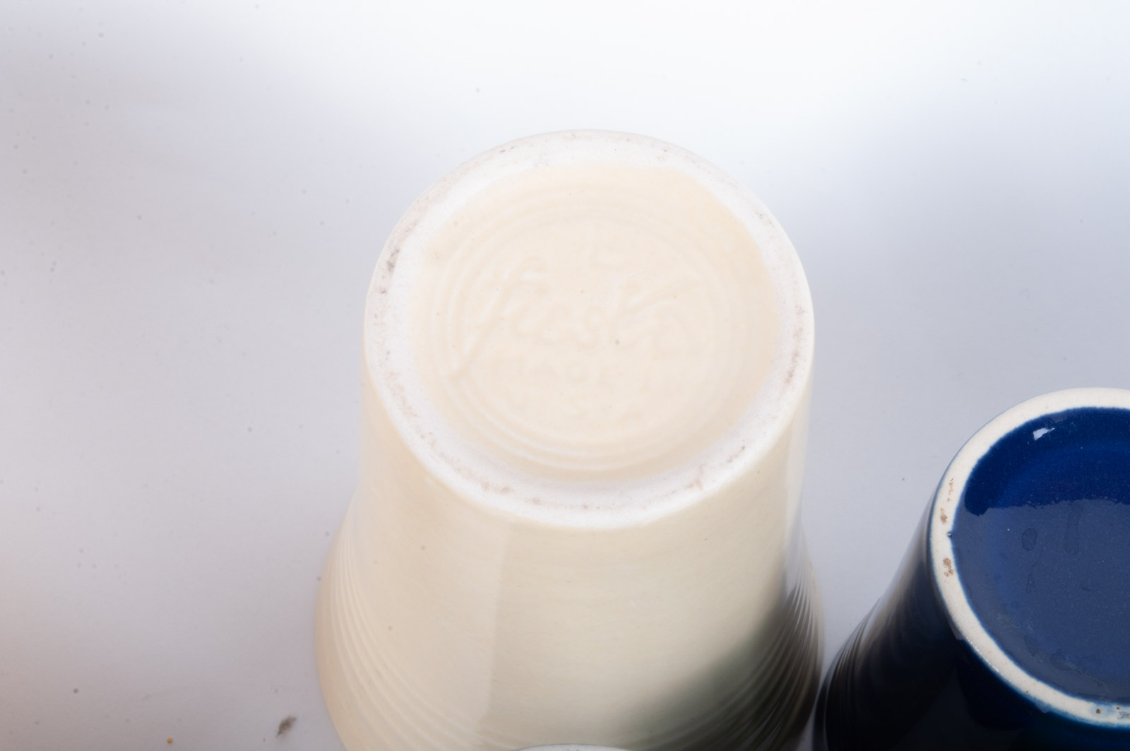 Vintage Homer Laughlin "Fiesta" Ware Tumblers and Disk Pitcher