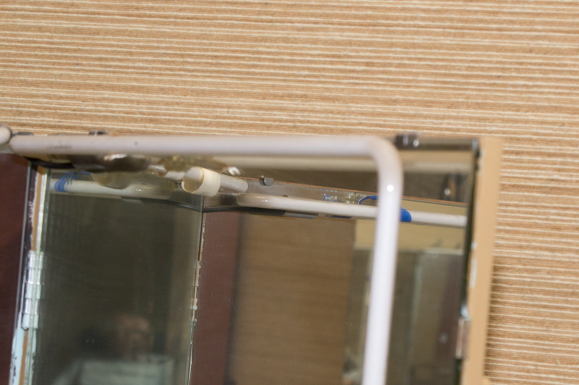 Vintage Three Panel Neon Mirror