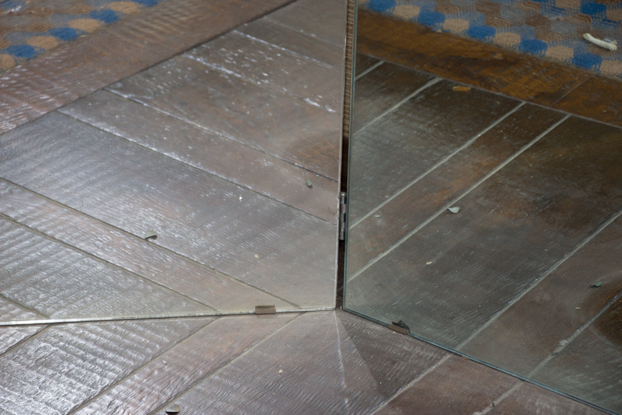 Vintage Three Panel Neon Mirror