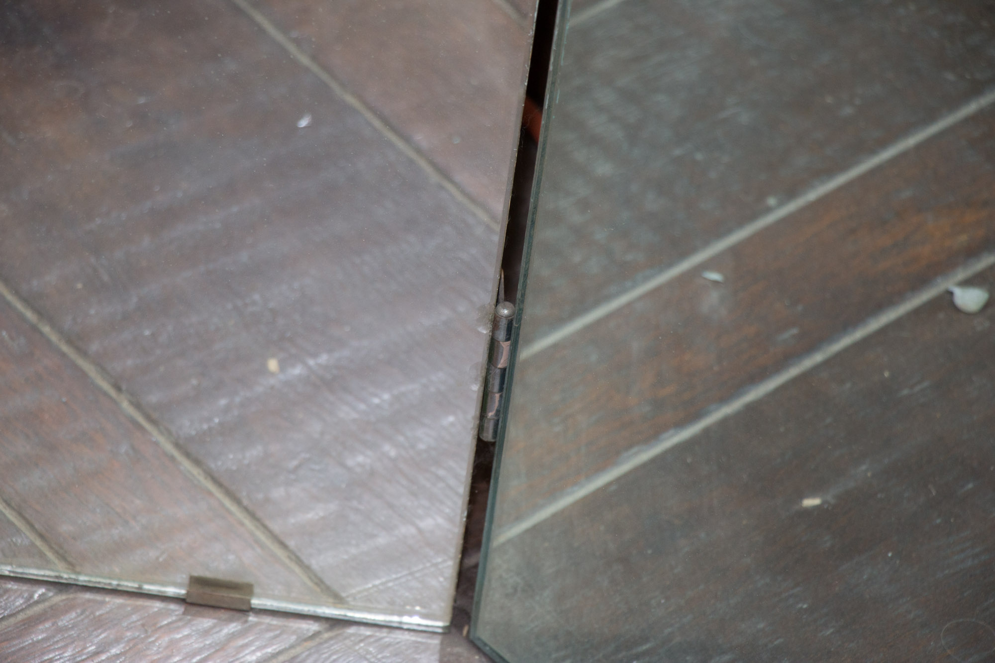 Vintage Three Panel Neon Mirror