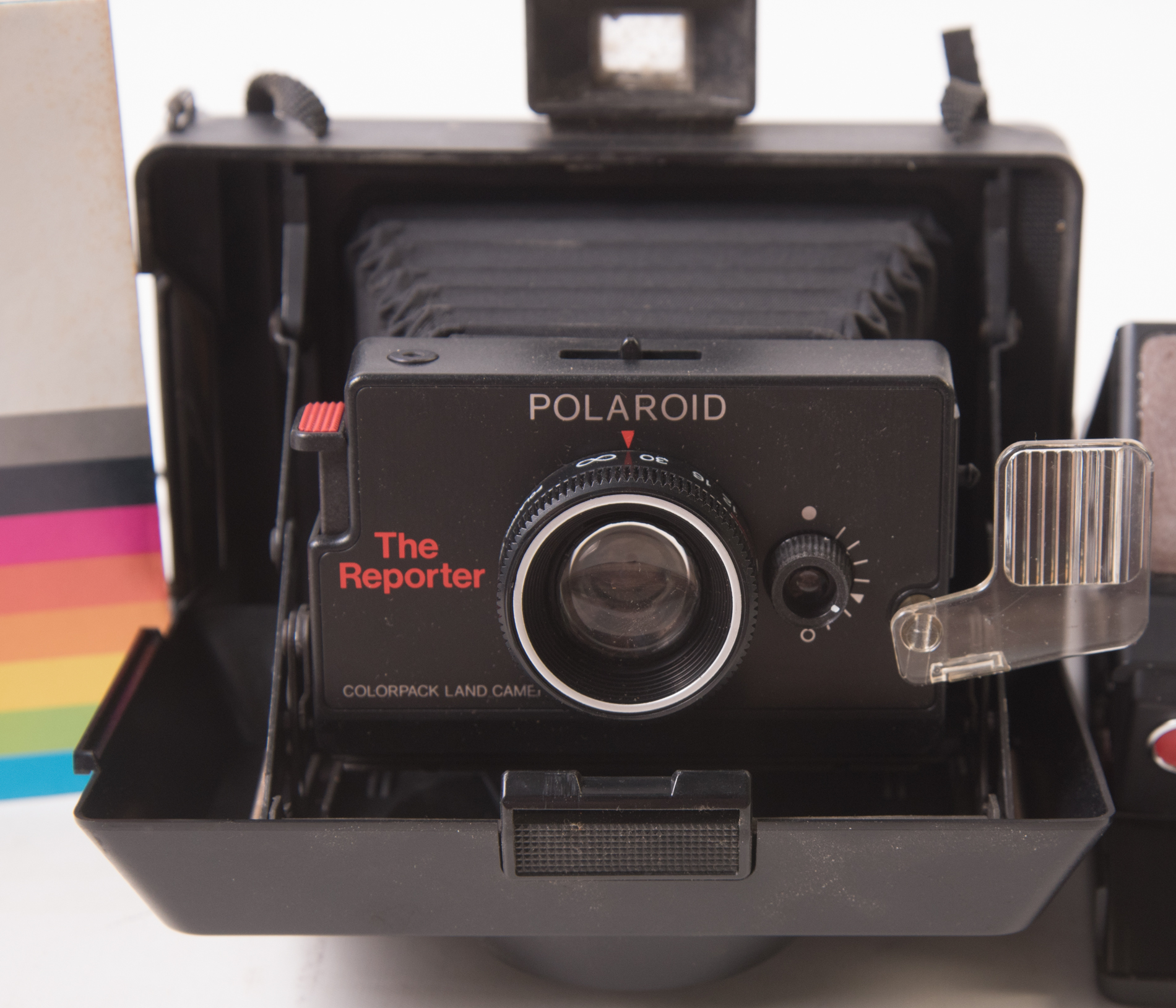 Vintage Polaroid SX-70 Land Camera And a Polaroid "Reporter" Land Camera