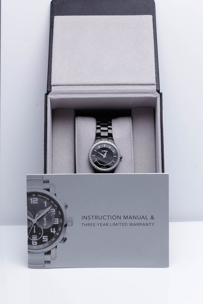 Schweiss Swiss Black Ion Plated Stainless Steel Watch