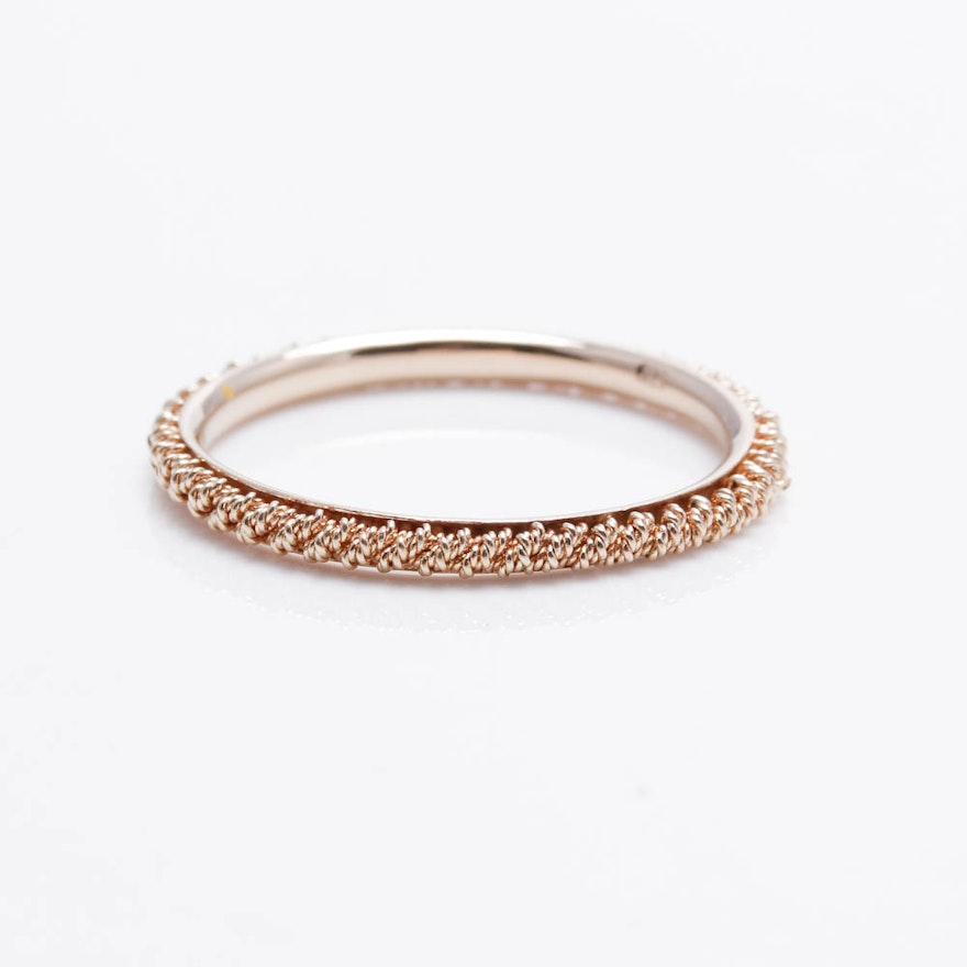 14K Yellow Gold Twisted Rope Band