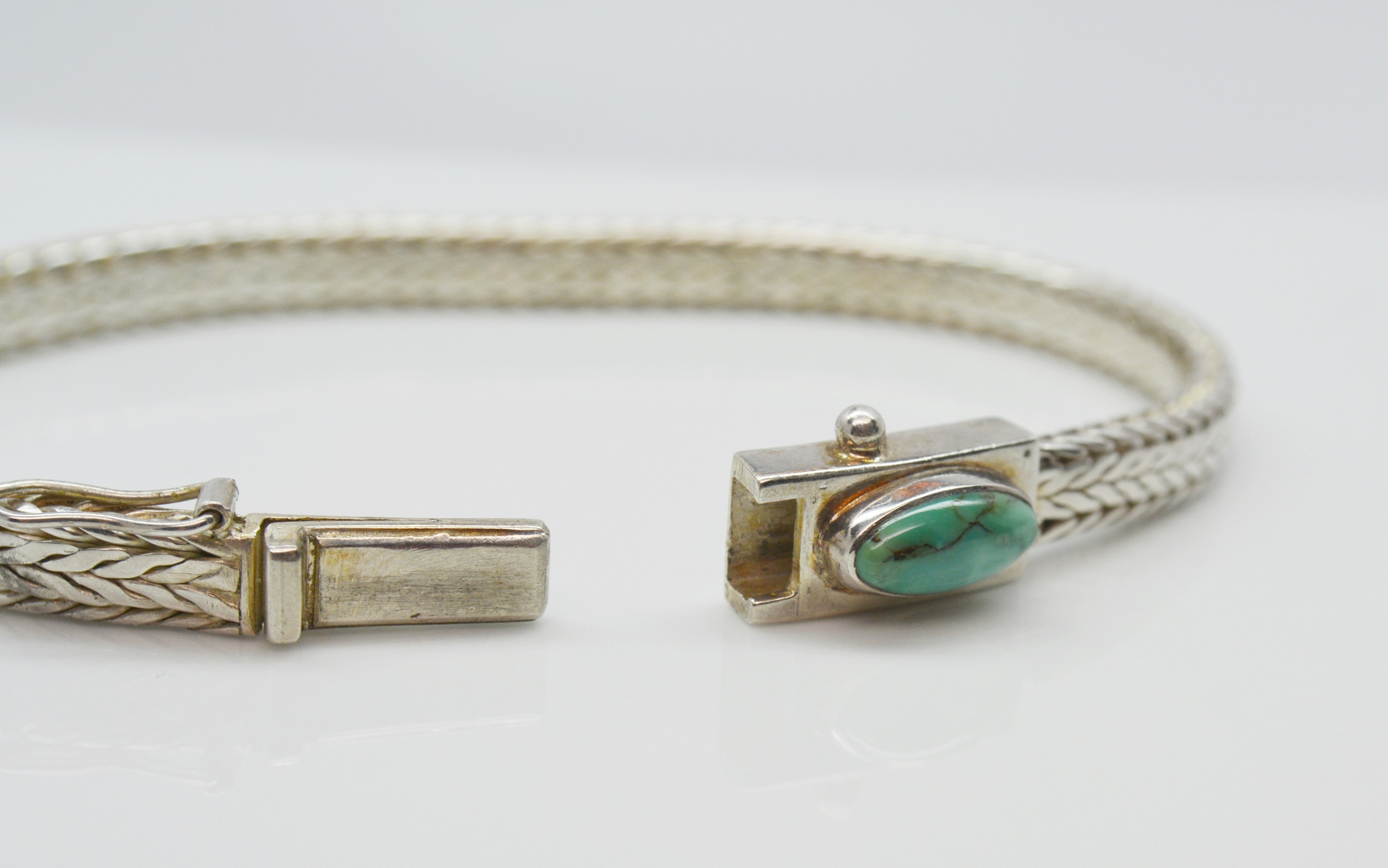 Sterling Silver Turquoise Bracelet