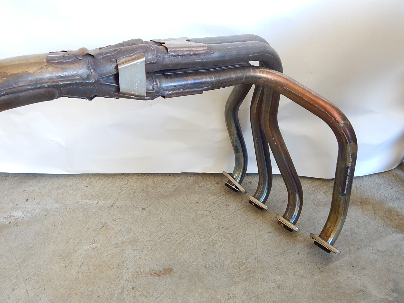 Kawasaki ZX-9R Lime Green Front Fairing and 4-Head Exhaust System