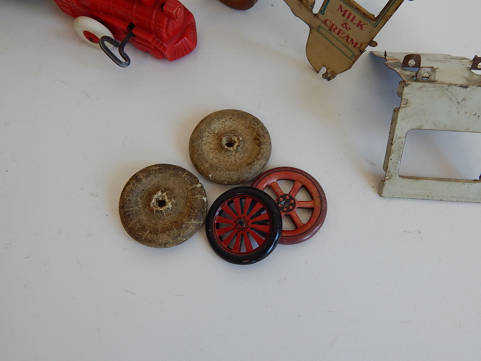 Vintage Tin Toy Collection with Silver Mountain, Disney Casey Jr.