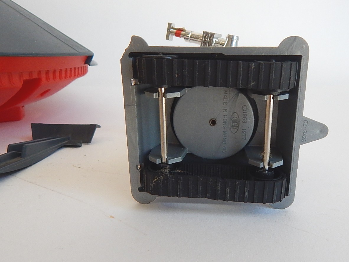 Vintage Toys with 1970s Ideal Space Ship and Robot, Plastic Walking Robot