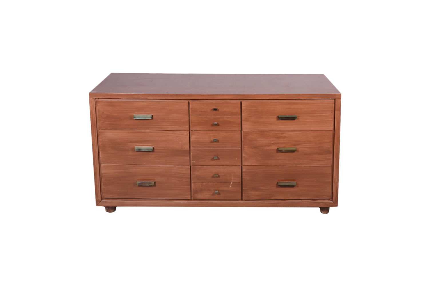 Vintage Mid Century Modern Walnut Dresser by Ramseur Furniture