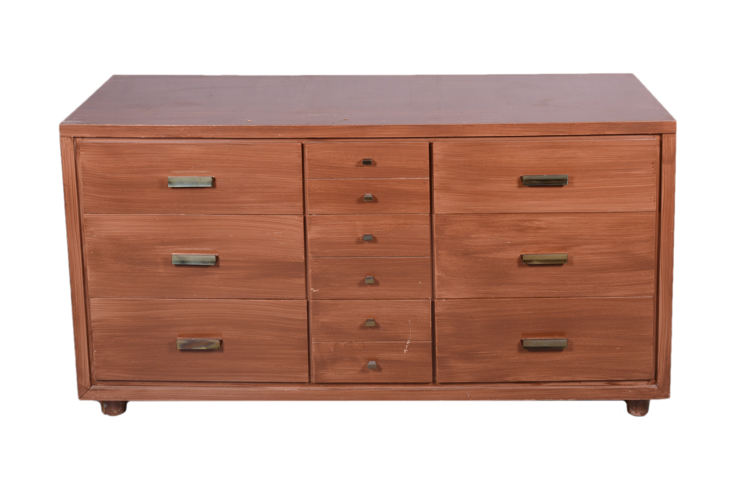 Vintage Mid Century Modern Walnut Dresser by Ramseur Furniture
