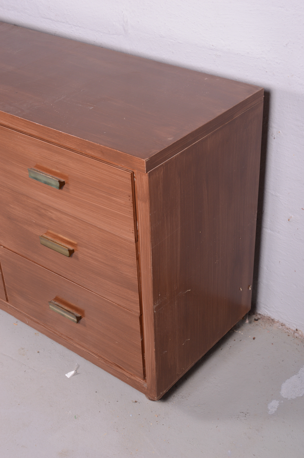 Vintage Mid Century Modern Walnut Dresser by Ramseur Furniture