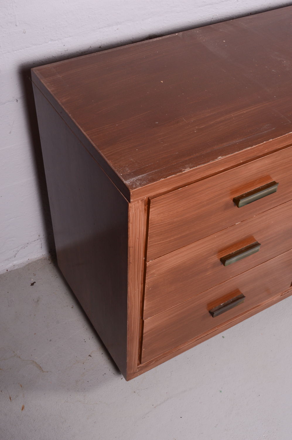 Vintage Mid Century Modern Walnut Dresser by Ramseur Furniture