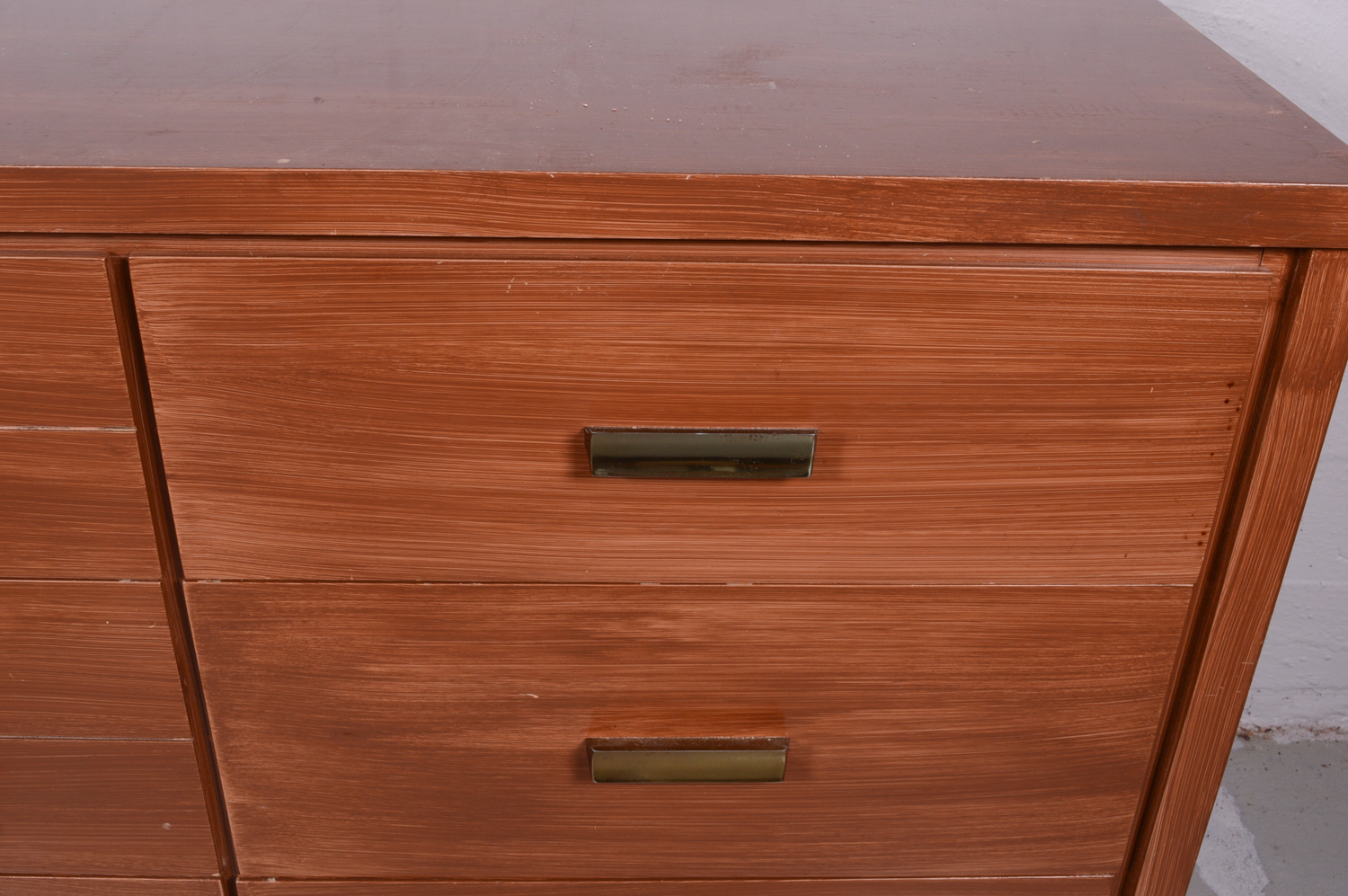 Vintage Mid Century Modern Walnut Dresser by Ramseur Furniture