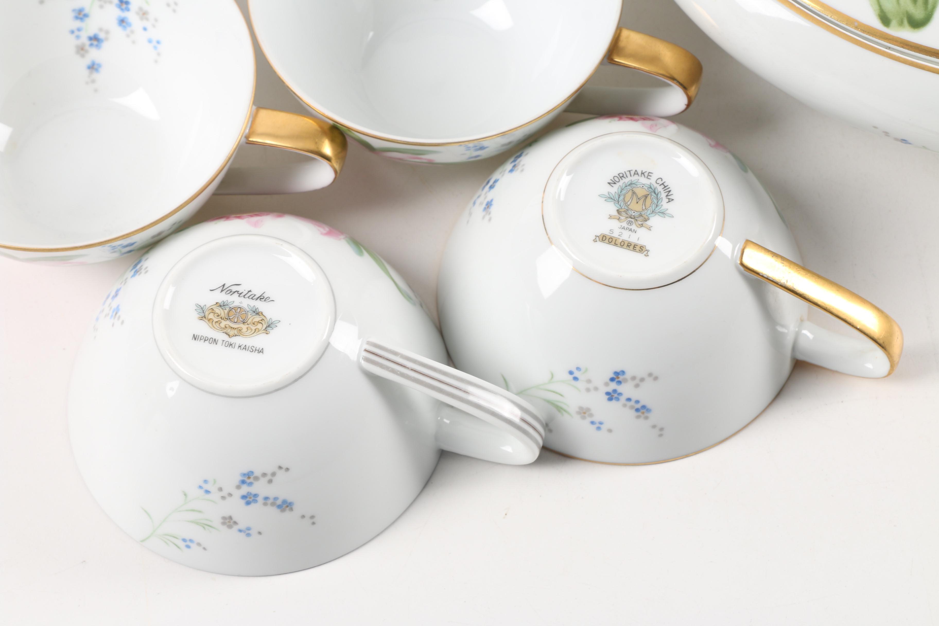 Mid-Century Noritake China "Dolores" Dinnerware C. 1951 - 1953