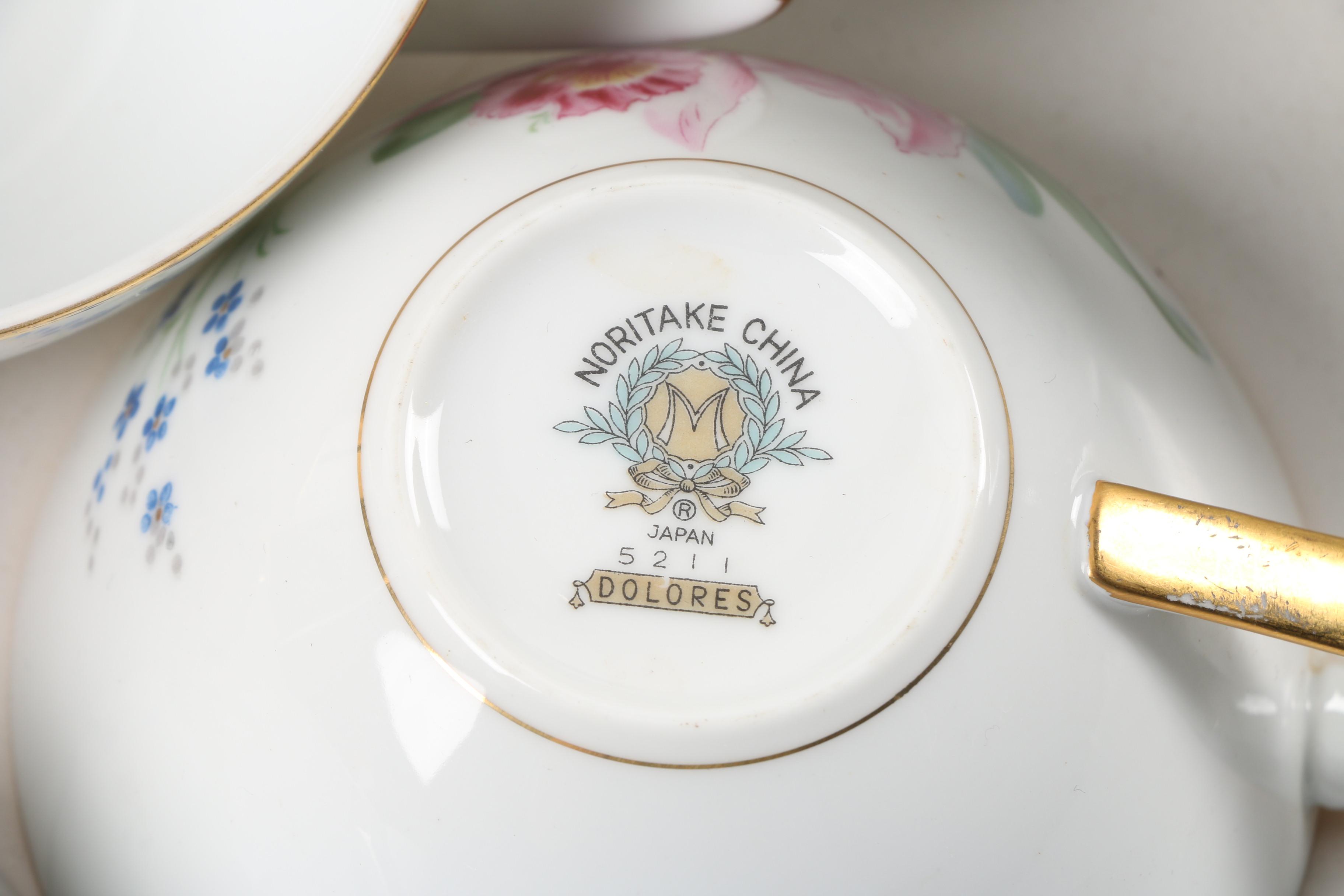 Mid-Century Noritake China "Dolores" Dinnerware C. 1951 - 1953