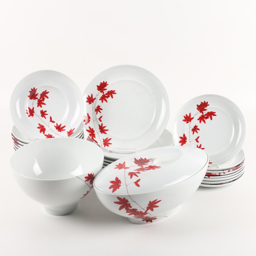 Mikasa "Pure Red" Porcelain Dinnerware