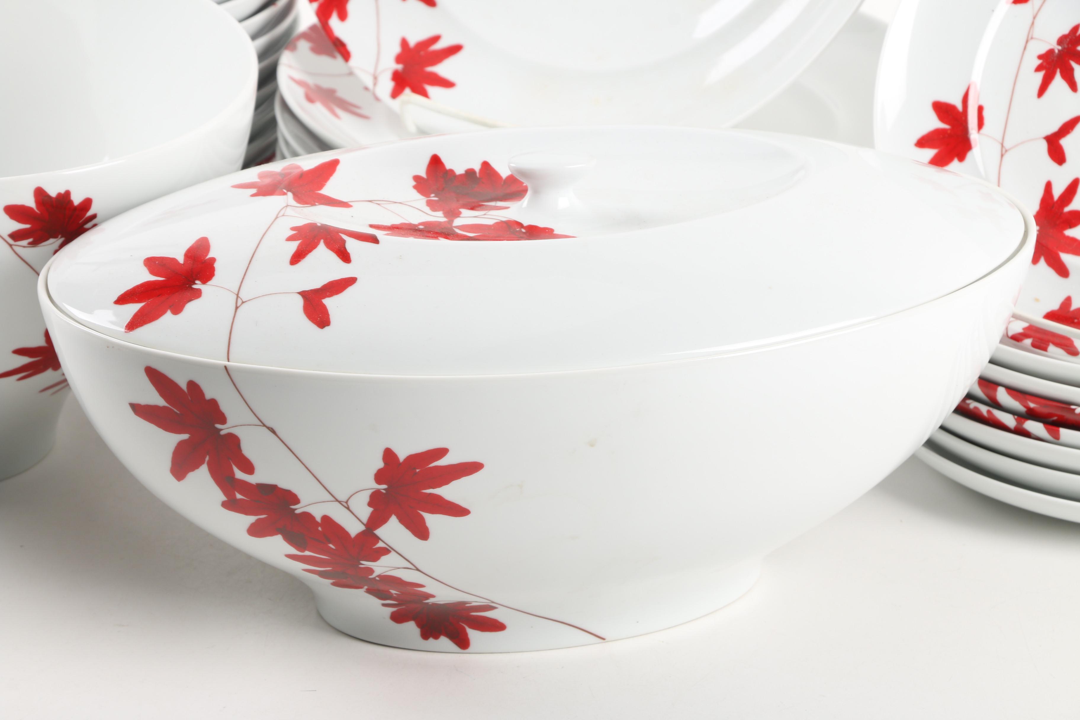 Mikasa "Pure Red" Porcelain Dinnerware