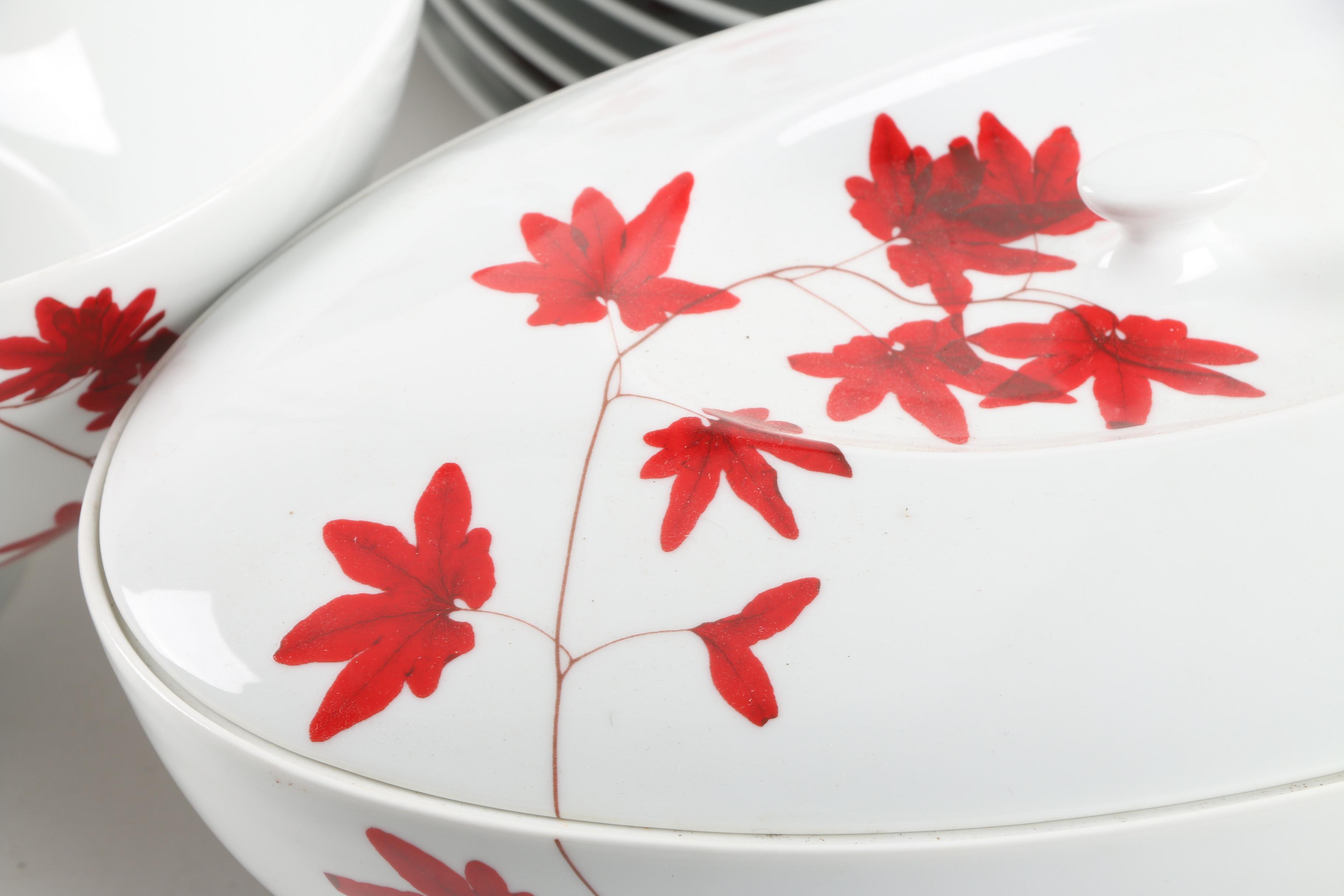 Mikasa "Pure Red" Porcelain Dinnerware