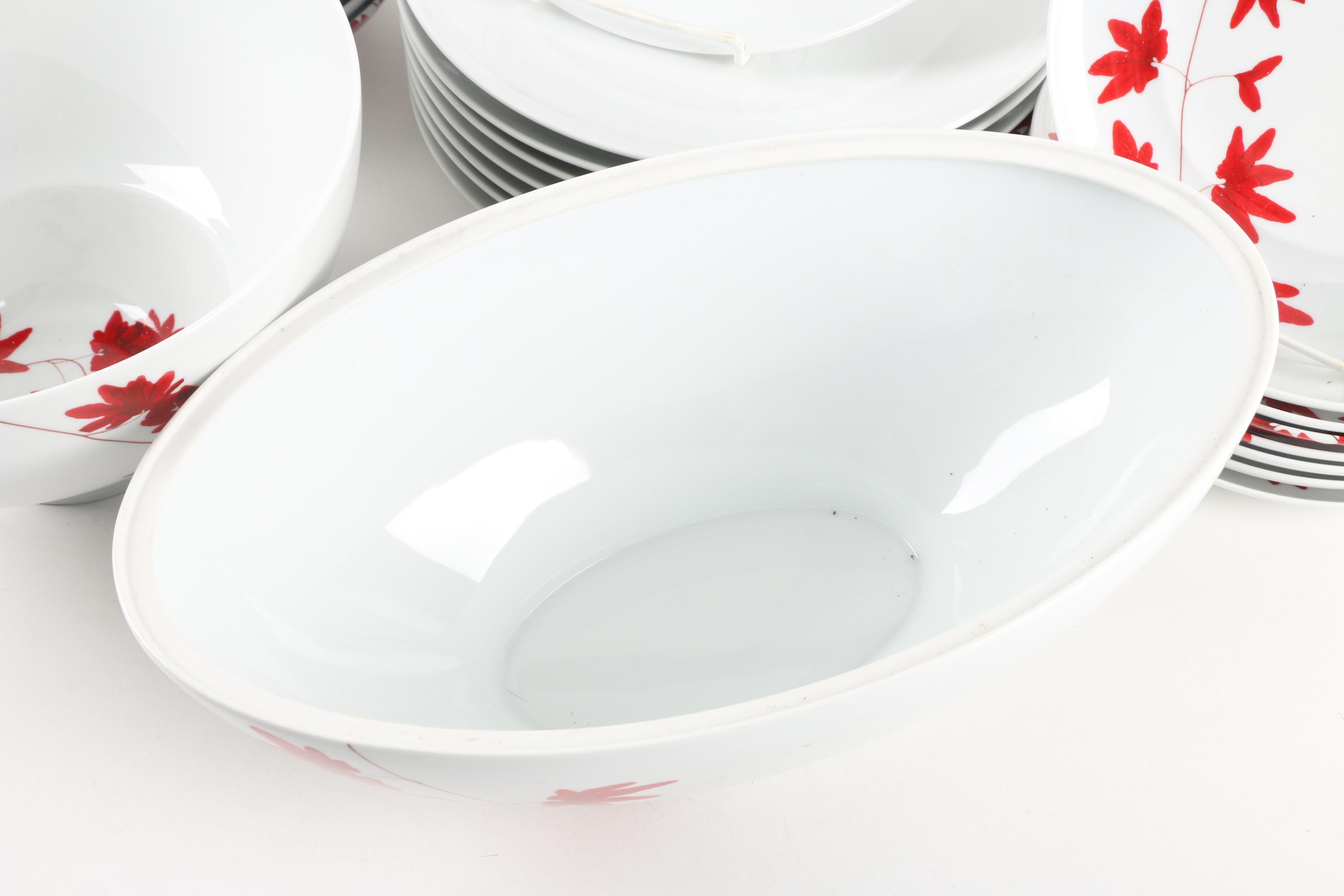 Mikasa "Pure Red" Porcelain Dinnerware