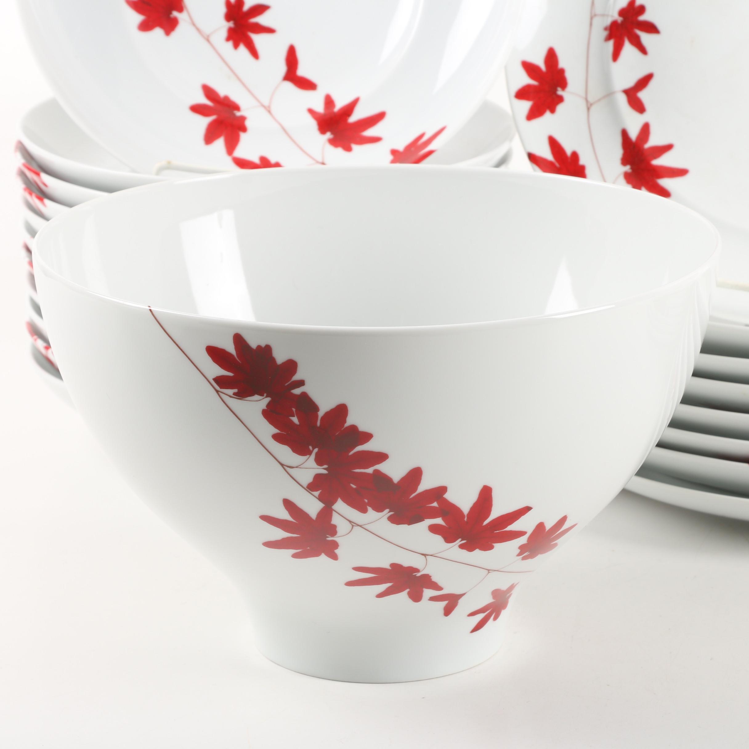 Mikasa "Pure Red" Porcelain Dinnerware