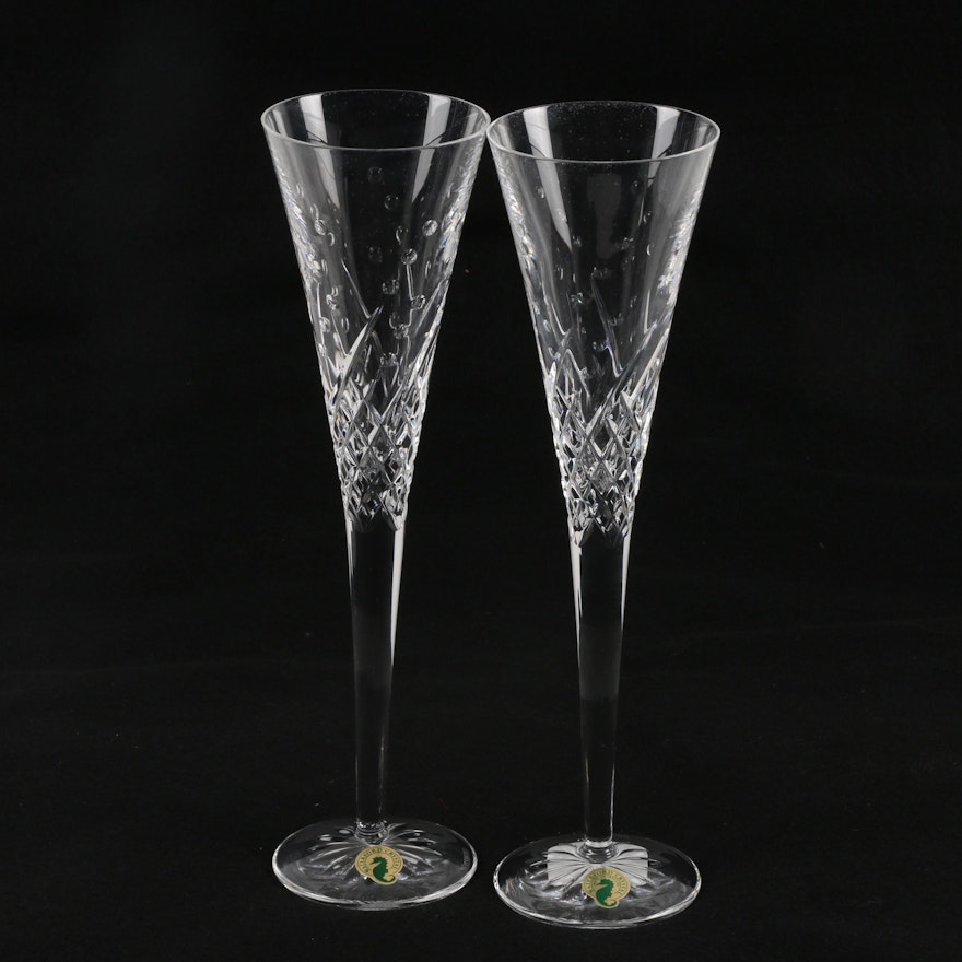 Waterford Crystal "Waterford Wishes: Happy Celebrations" Toasting Flutes