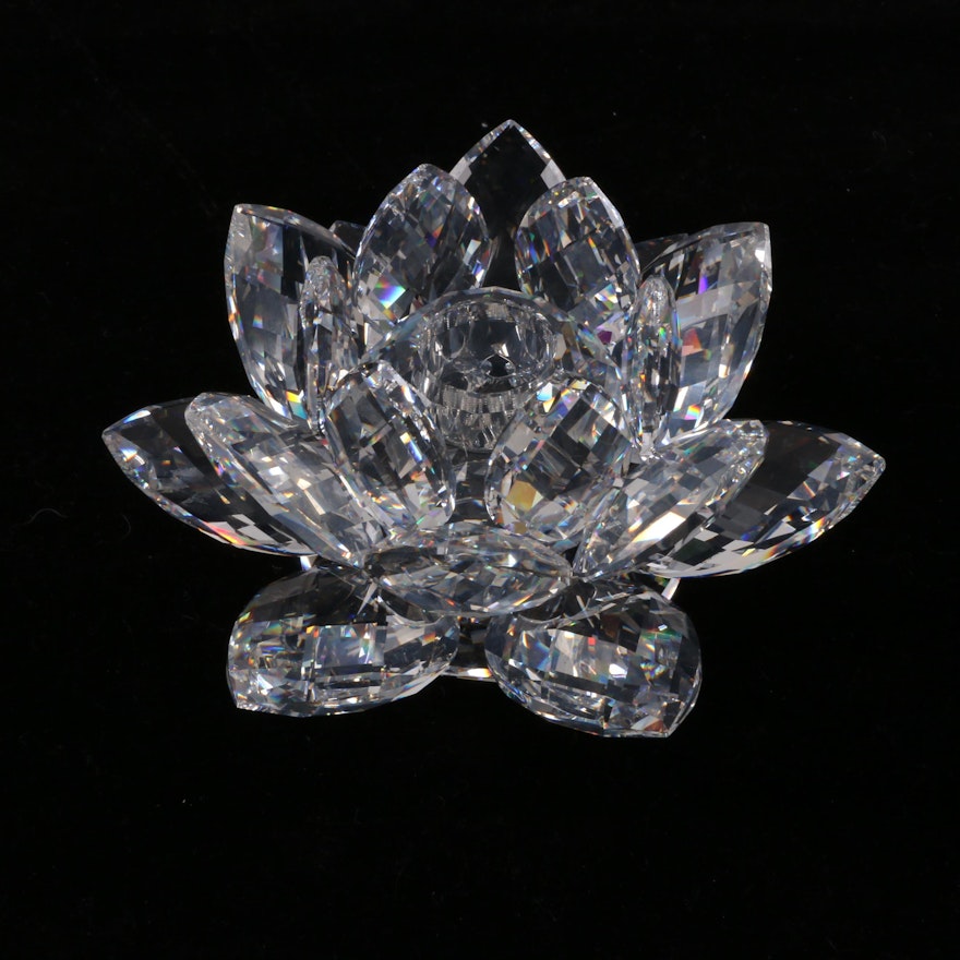 Swarovski Crystal "Water Lily" Votive
