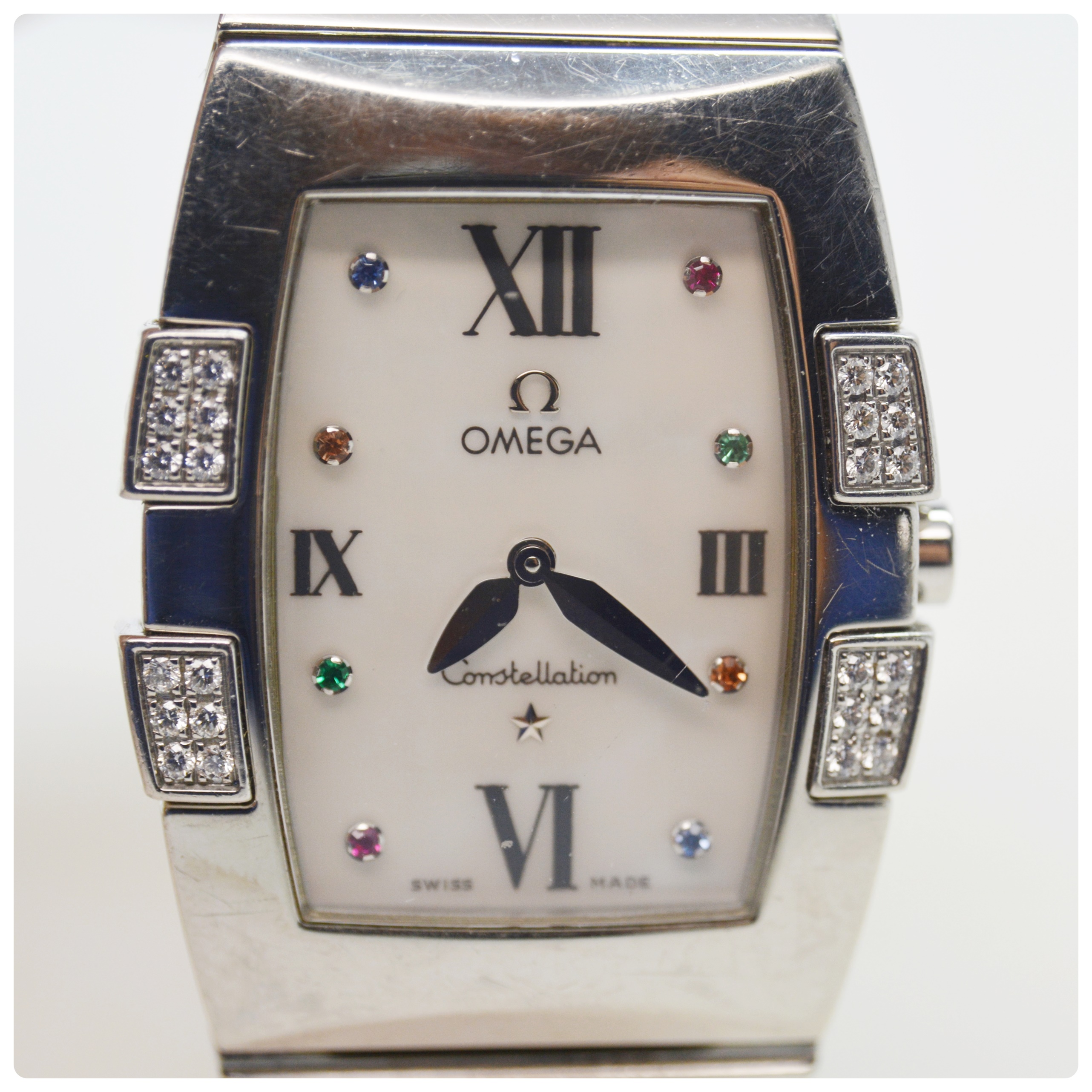 Omega "Constellation Quadrella" Stainless Steel Watch