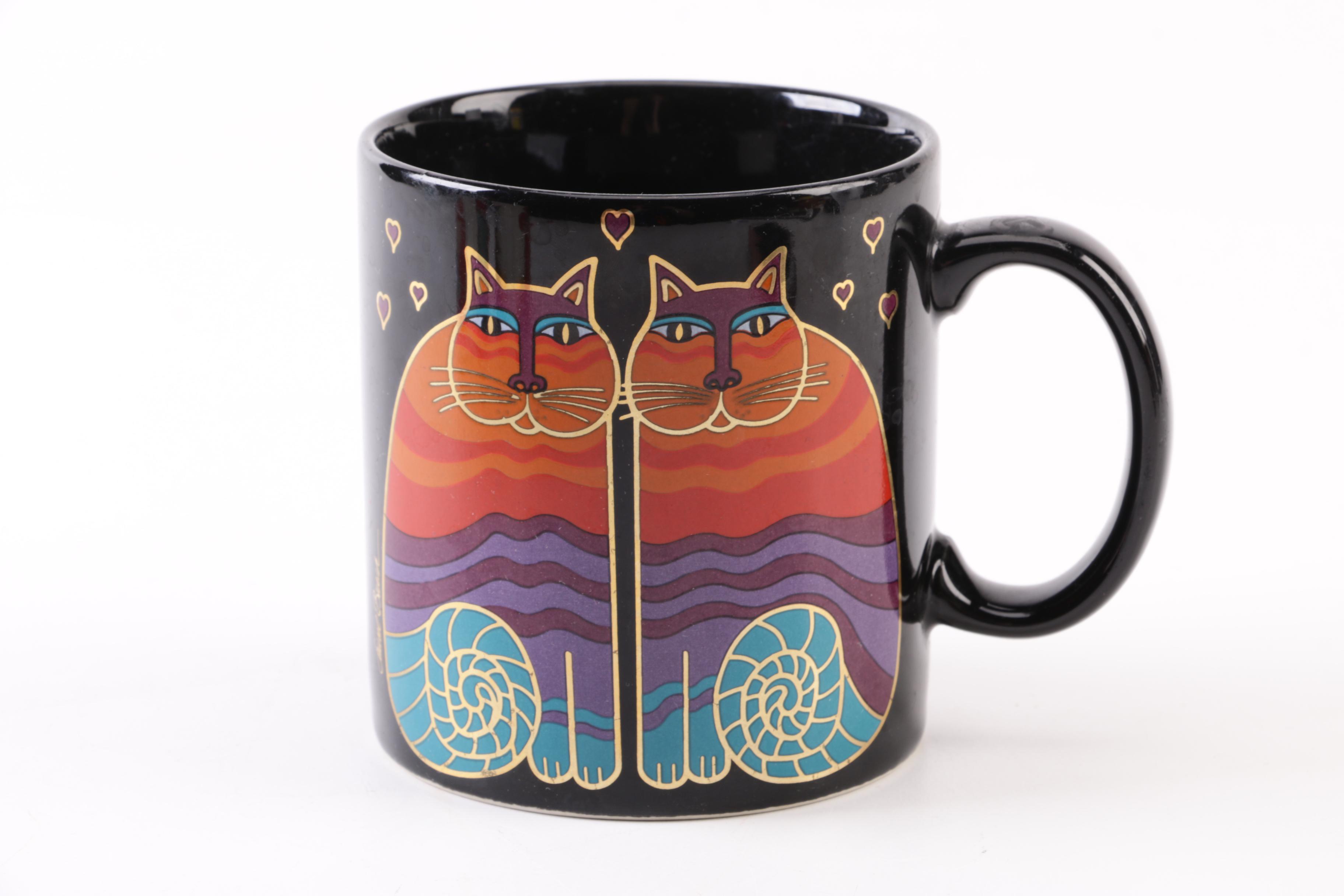 Set of Ceramic Mugs by Laurel Burch, Inc.
