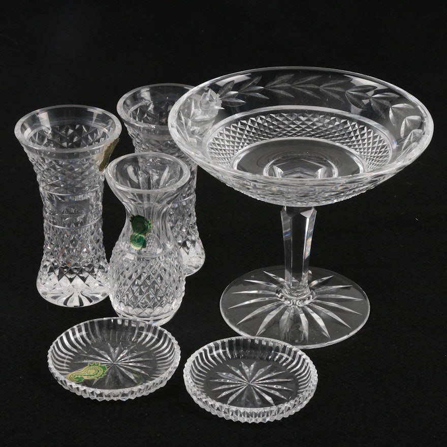 Waterford Crystal Serveware and Vases Featuring "Glandore"