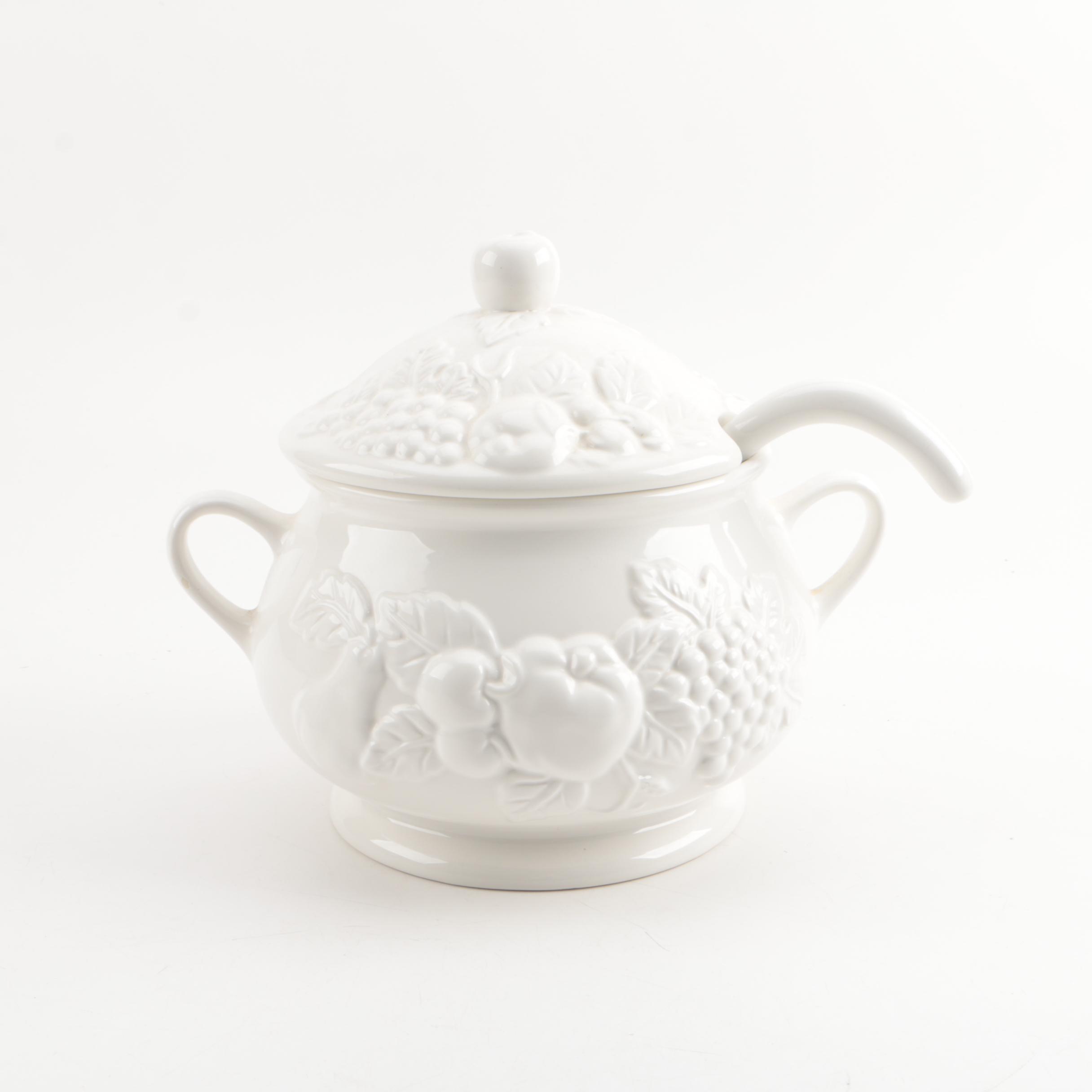 Tabletops Unlimited "Nature" Ceramic Soup Tureen