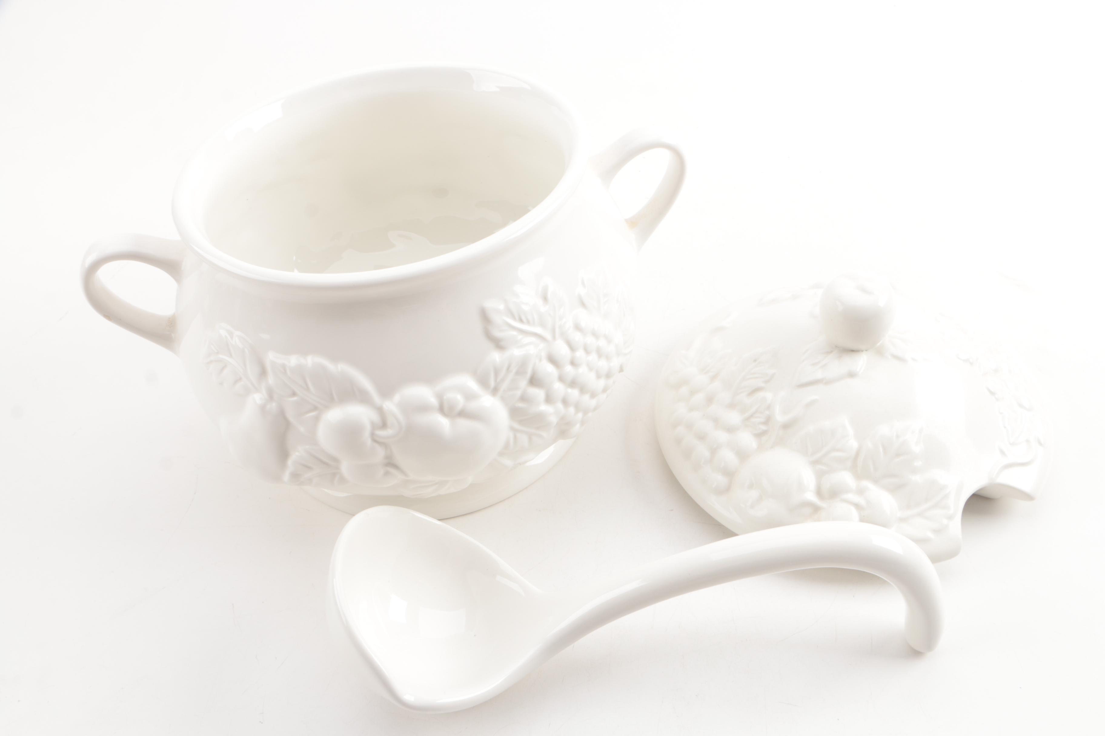 Tabletops Unlimited "Nature" Ceramic Soup Tureen