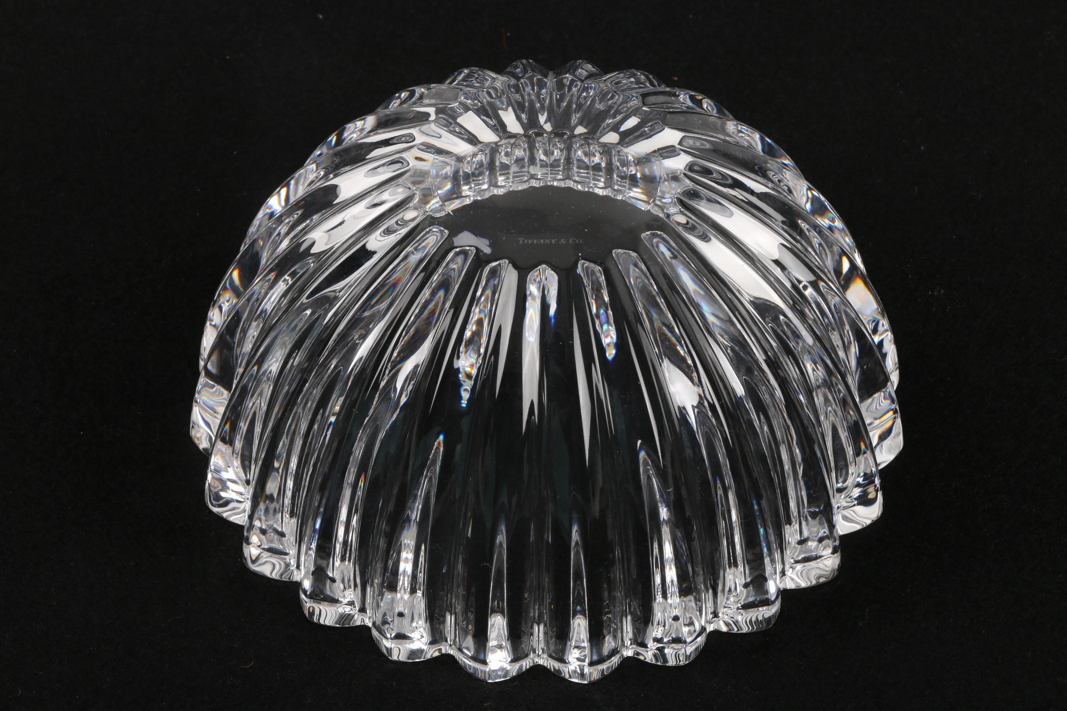 Tiffany & Co. "Vertical" Crystal Bowl
